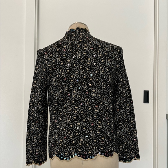 St John Pullover Sweater Knit Marie Gray Long Sleeve Event Ready Sweater - Picture 4 of 8